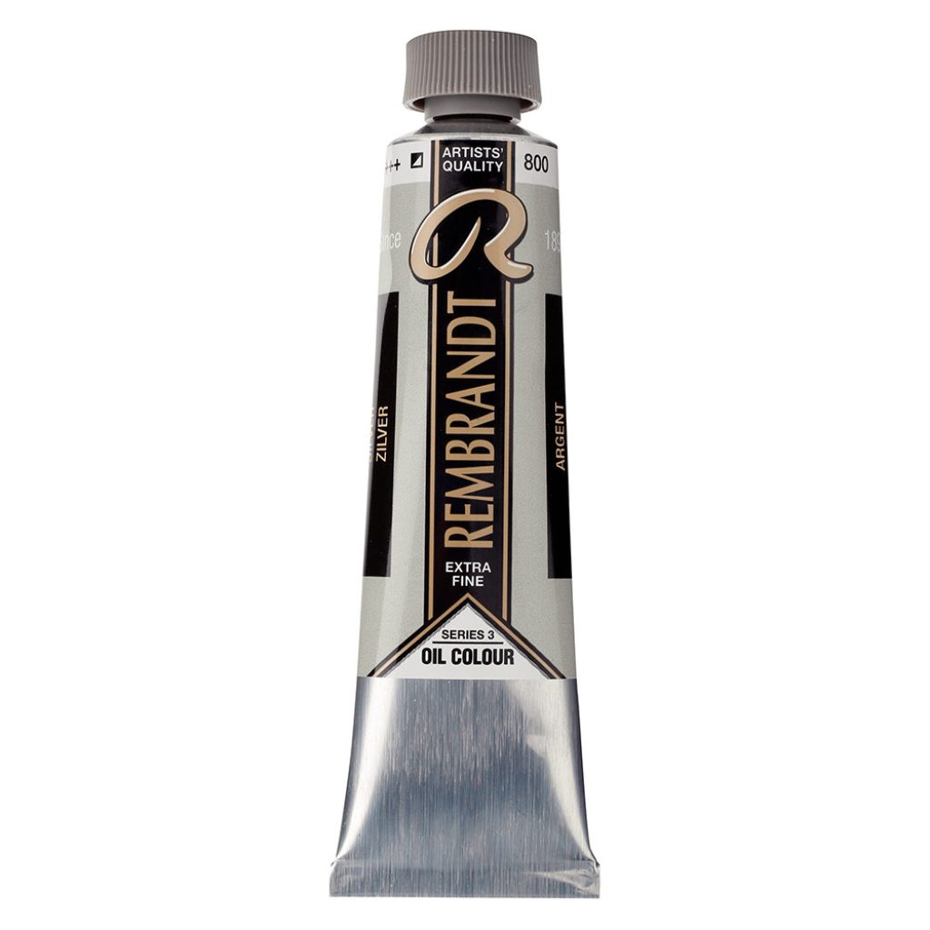 OLEO REMBRANT TUBO 40 MLS - METALICO PLATA