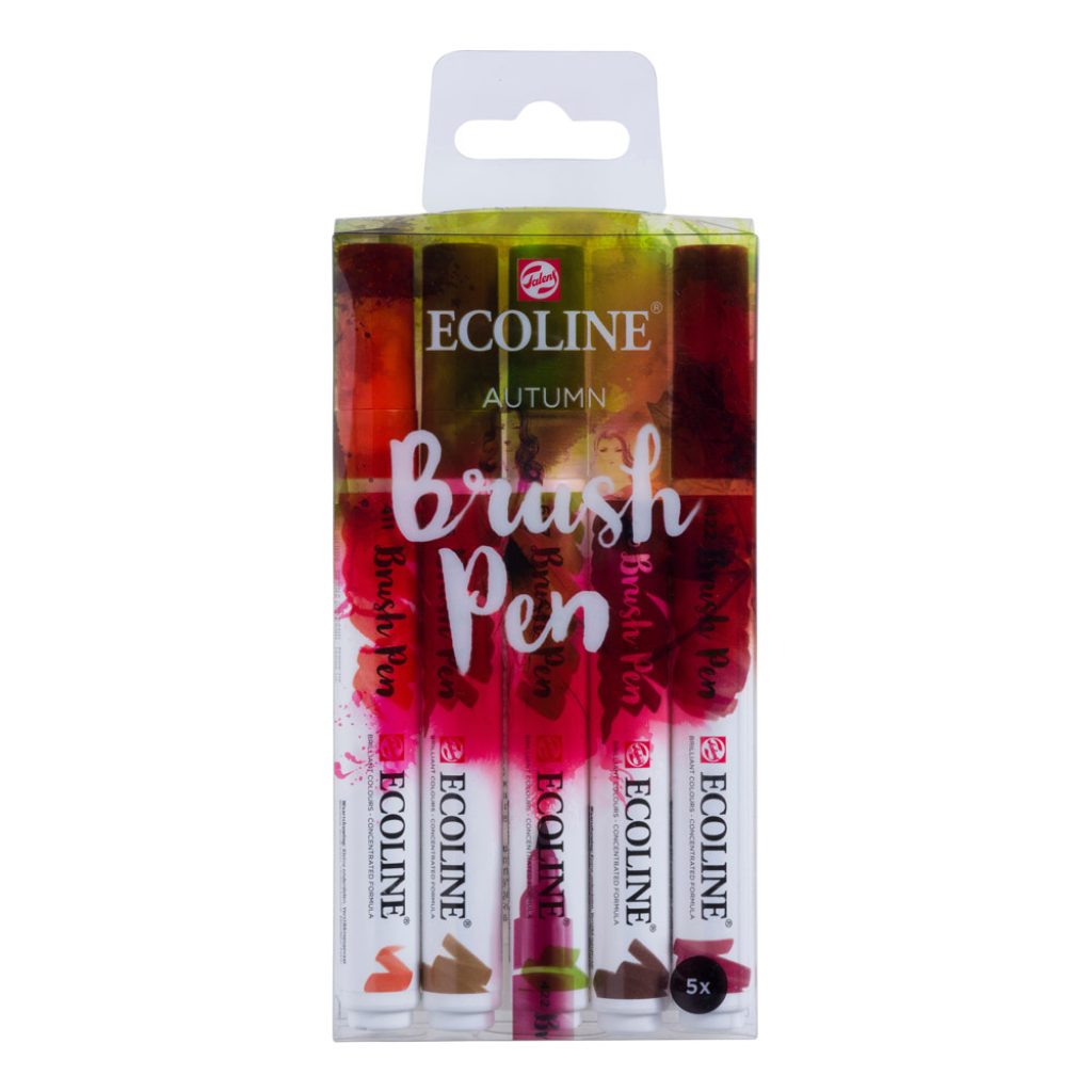 ESTUCHE ECOLINE BRUSH PEN OTOÑO 5 COLORES 411; 416; 657; 440; 422