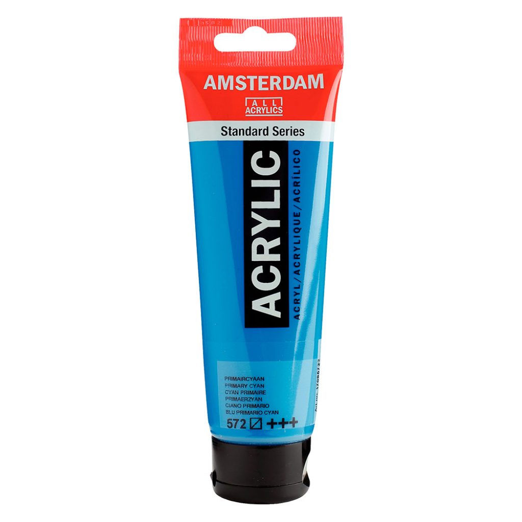 ACRILICO AMSTERDAM TUBO 120 MLS. CIANO PRIMARIO