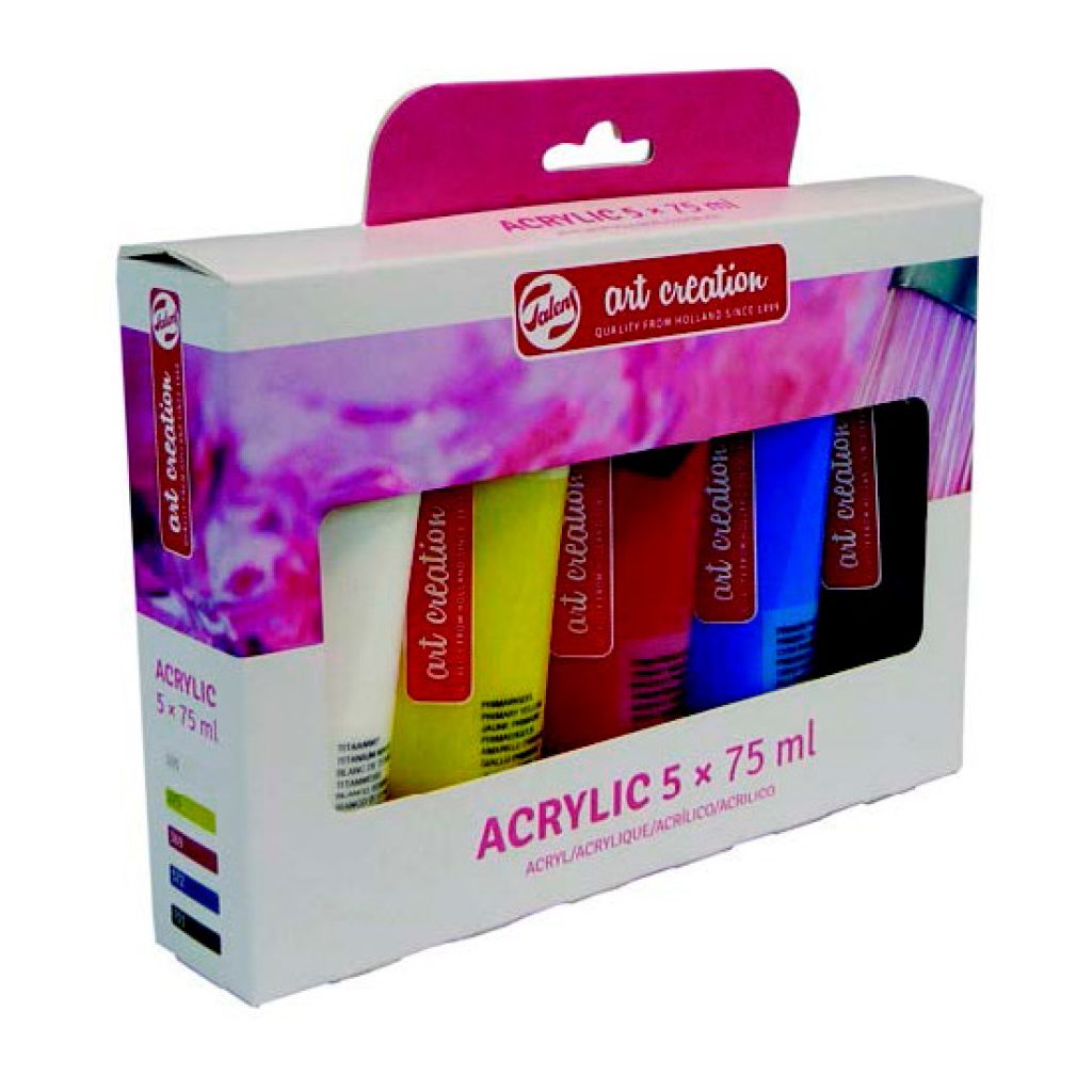 TAC ACRILICO ART CREATION 5 TUBOS X 75 MLS.