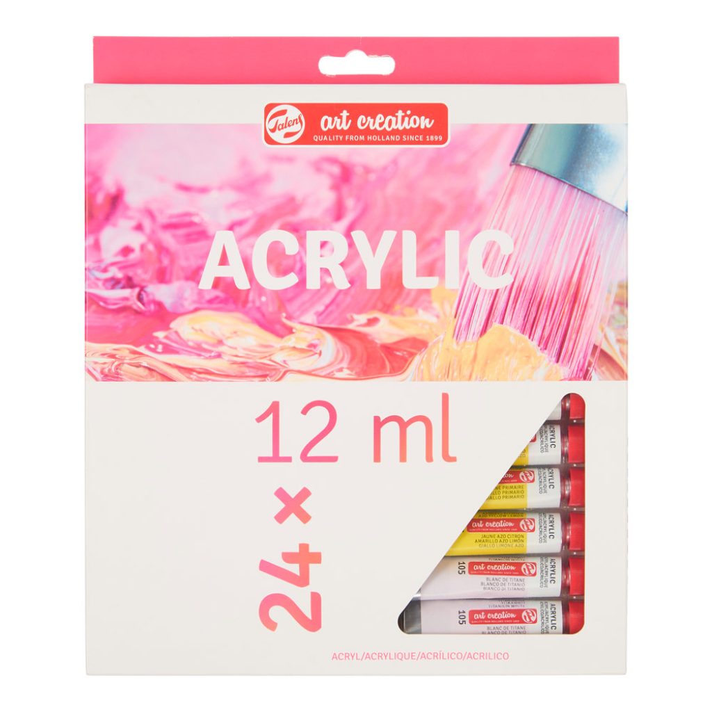 TAC ACRILICO ART CREATION ESTUCHE 24 TUBOS X 12 MLS.