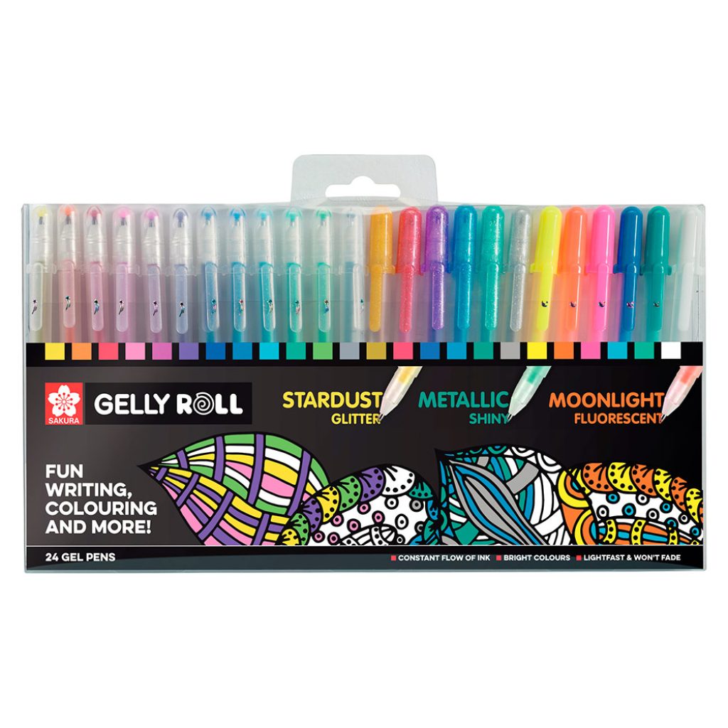 Set Gelly Roll Sakura 24 (6 x Meetlic + 12 Stardust +5 Moonlight + 1 Basic)