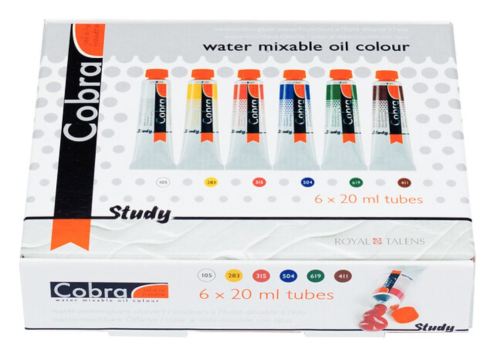 Set de Colores pintura al Óleo 6 x 20 ml. Study de Cobra